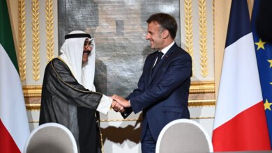 سمو-أمير-البلاد-يبعث-ببرقية-إلى-الرئيس-الفرنسي