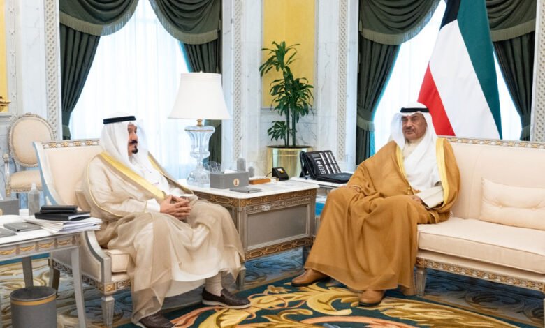 سمو-ولي-العهد-يستقبل-سمو-رئيس-الوزراء-ورئيس-الحرس-الوطني-ووزير-الداخلية