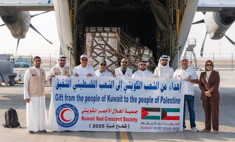 إقلاع-الطائرة-الثانية-من-الجسر-الجوي-الكويتي-الثاني-محملة-بـ10-أطنان-مساعدات-غذائية-للأشقاء-في-غزة