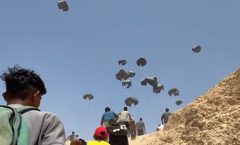 الإمارات:-تنفيذ-الإنزال-الجوي-الـ75-للمساعدات-على-قطاع-غزة-ضمن-عملية-“طيور-الخير”