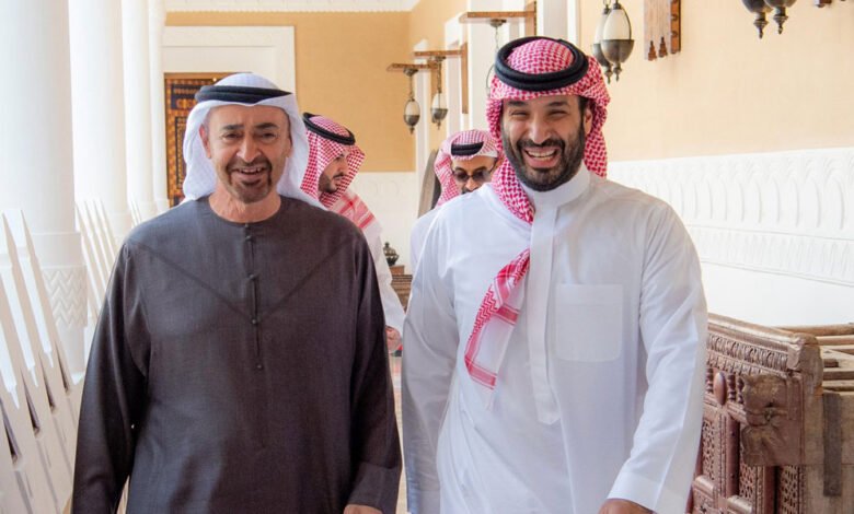 ولي-العهد-السعودي-يبحث-مع-رئيس-دولة-الإمارات-تطورات-الأوضاع-الإقليمية-ومستجدات-الأحداث-في-فلسطين