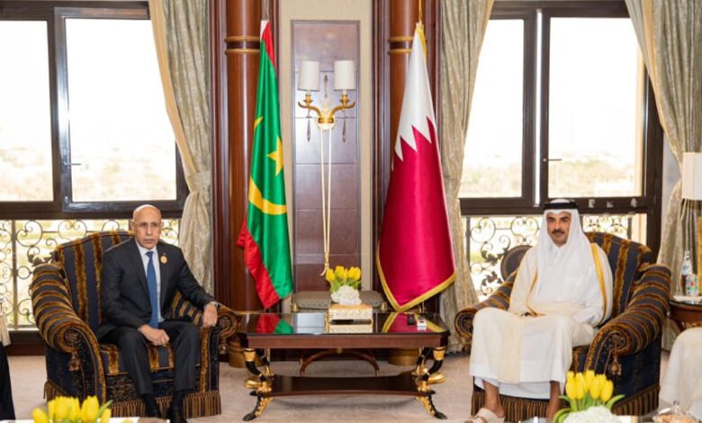 الرئيس-الموريتاني-يؤكد-لأمير-قطر-تضامن-بلاده-الكامل-مع-الدوحة-بعد-الاعتداء-الإسرائيلي