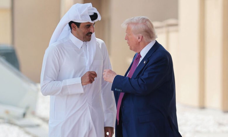 أمير-قطر-يتلقى-اتصالا-هاتفيا-من-الرئيس-الأمريكي-أدان-خلاله-ترامب-الاعتداء-على-الدوحة