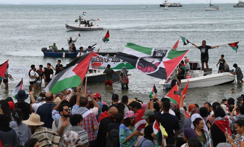 وزارة-داخلية-تونس-تعلن-تعرض-أسطول-المساعدات-إلى-غزة-لهجوم-“مُدبّر”