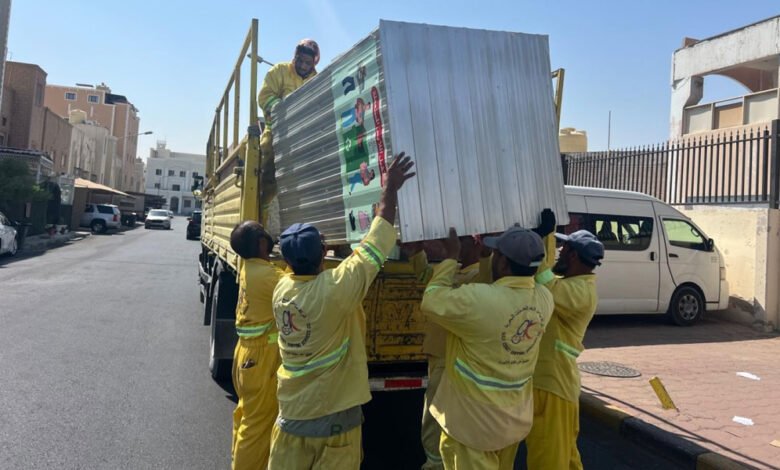 “الشؤون”-و”البلدية”-تطلقان-حملة-ميدانية-لإزالة-الصناديق-العشوائية-للحفاظ-على-المظهر-العام