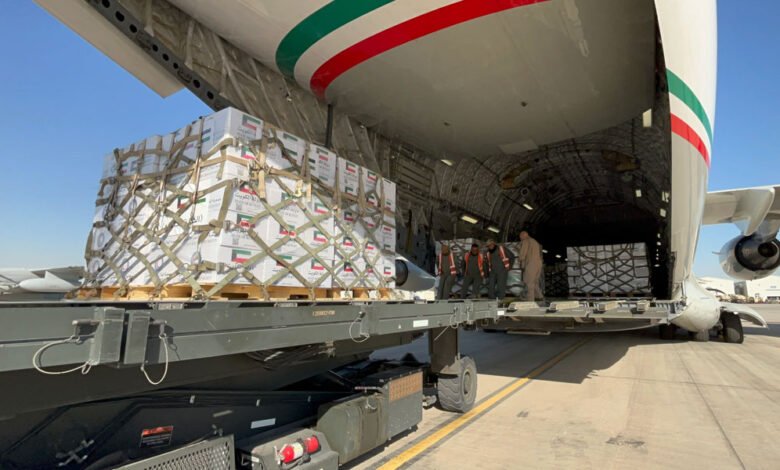 إقلاع-الطائرة-الـ19-من-الجسر-الجوي-الكويتي-الثاني-بـ40-طنا-من-المساعدات-لإغاثة-غزة