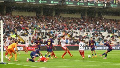 الدوري-الإسباني:-أراوخو-ينقذ-برشلونة-من-فخ-جيرونا-ويمنحه-الصدارة-موقتا