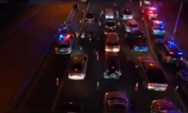 “الداخلية”-تنفذ-حملة-أمنية-ومرورية-موسعة-على-جسر-الشيخ-جابر