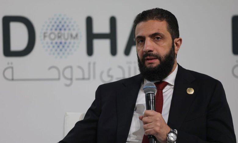 الشرع:-سعي-الاحتلال-لإقامة-منطقة-عازلة-في-جنوب-سوريا-يدخلنا-في-مكان-خطر