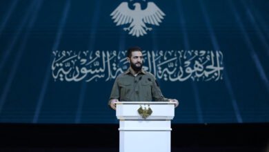 الشرع-يتعهد-بتعزيز-العيش-المشترك-والمصالحة-بعد-عام-من-إطاحة-الاسد