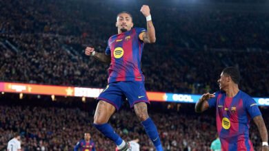 الدوري-الإسباني:-ثنائية-رافينيا-تُعزّز-صدارة-برشلونة-إلى-سبع-نقاط