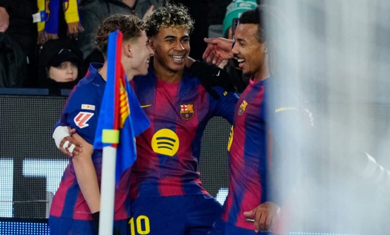 الدوري-الإسباني:-برشلونة-يستعيد-الصدارة-من-ريال-بثلاثية-منها-مقصية-لجمال