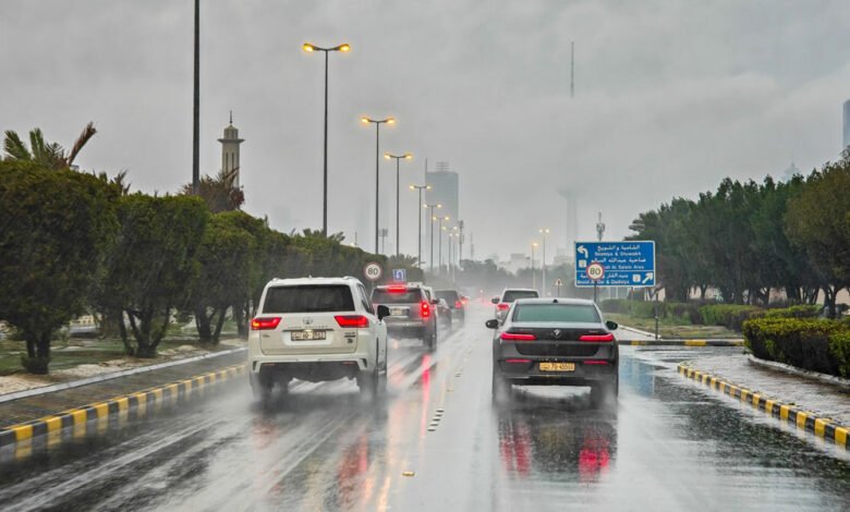 الأرصاد-الجوية:-العبدلي-تسجل-أعلى-كميات-أمطار-بـ-34.8-ملم-وأقلها-الجهراء-بـ-4-ملم