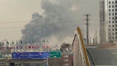 حريق-ضخم-في-سوق-في-غرب-طهران