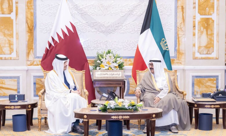 سمو-أمير-البلاد-يستقبل-رئيس-مجلس-الوزراء-وزير-الخارجية-القطري-بمناسبة-زيارته-الرسمية-للكويت