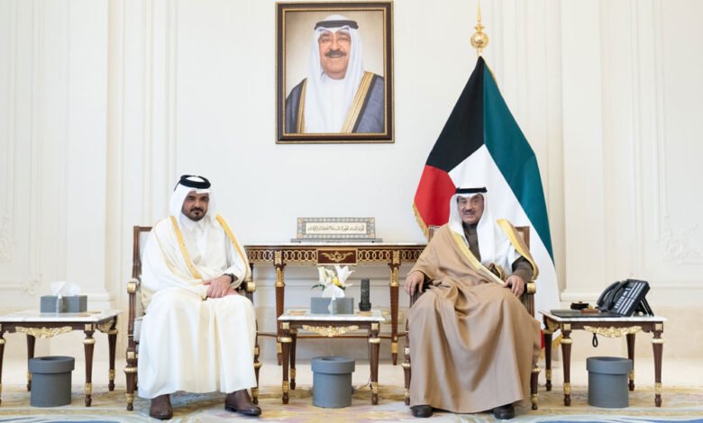 سمو-ولي-العهد-يستقبل-رئيس-المجلس-الأولمبي-الآسيوي-رئيس-اللجنة-الأولمبية-القطرية