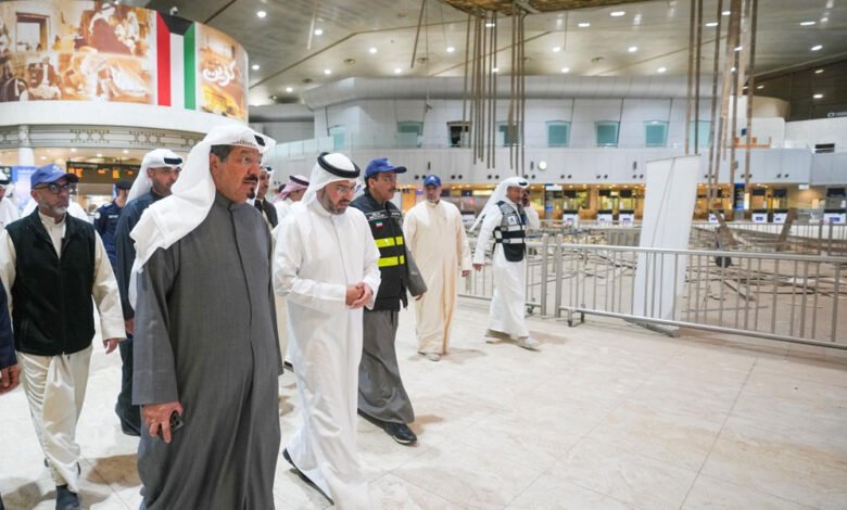 سمو-رئيس-مجلس-الوزراء-يقوم-بزيارة-تفقدية-إلى-مطار-الكويت-الدولي
