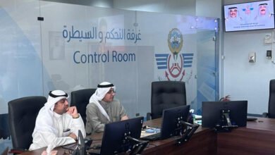 رئيس-الجمارك-يتفقد-جاهزية-غرفة-التحكم-والسيطرة-ويطلع-على-آلية-سير-العمل-والتنسيق-المشترك