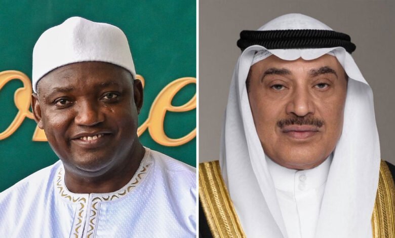 سمو-ولي-العهد-يتلقى-اتصالا-من-رئيس-غامبيا-أدان-خلاله-الهجمات-الإيرانية-السافرة-على-الكويت