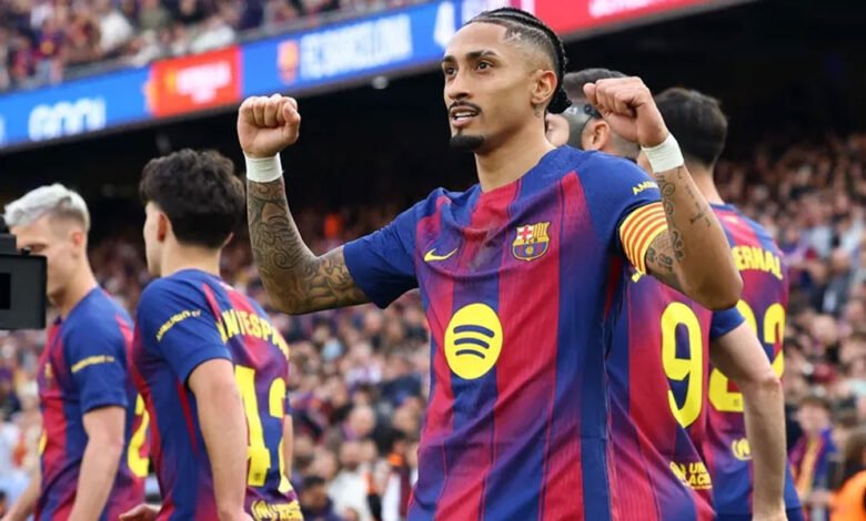 الدوري-الإسباني:-برشلونة-يتمسّك-بفارق-النقاط-الأربع-مع-ريال-بفضل-رافينيا